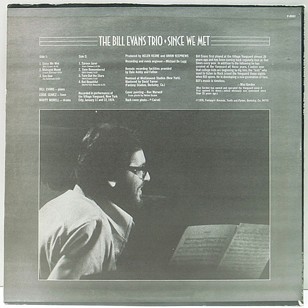 その他 LP Bill Evans Since We Met VIJ4014 FANTASY /00260 The Bill Evans Trio – Since We Met – Vinyl (LP, Album), 1976