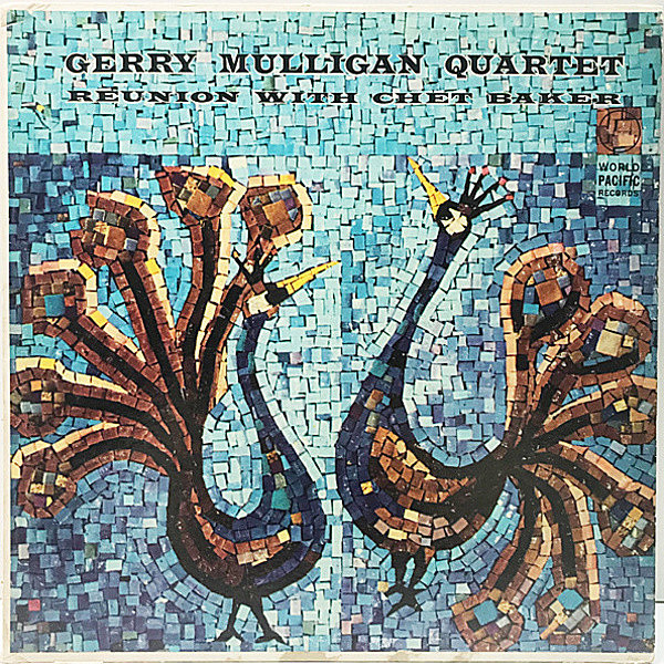 レコードメイン画像：良好盤!! 曲順誤植ジャケ USオリジナル GERRY MULLIGAN QUARTET Reunion With Chet Baker 再びチェットと組んだピアノレス・カルテット