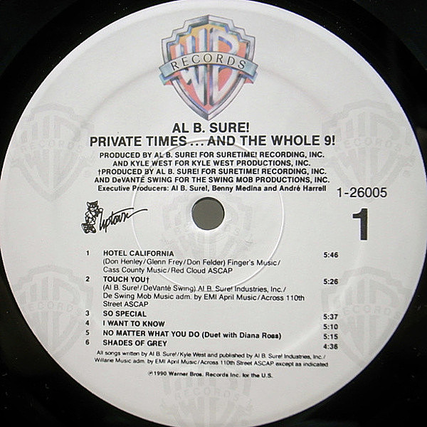 AL B. SURE! / Private TimesAnd The Whole 9! (LP) / Warner