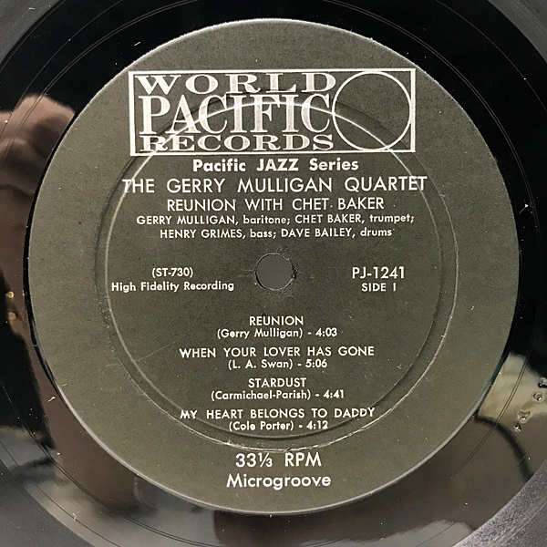 GERRY MULLIGAN / Reunion With Chet Baker (LP) / World Pacific