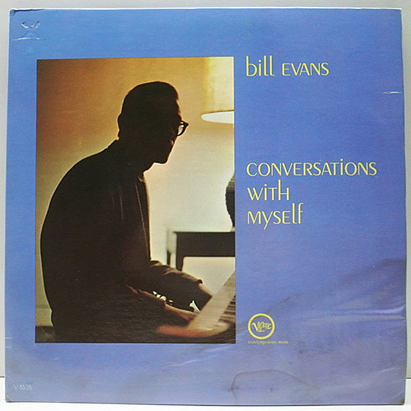 レコードメイン画像：美盤!! MONO 深溝 1st 濃黒Tラベ USオリジナル BILL EVANS Conversations With Myself ('63 Verve) ビル・エヴァンス 多重録音 名盤 LP