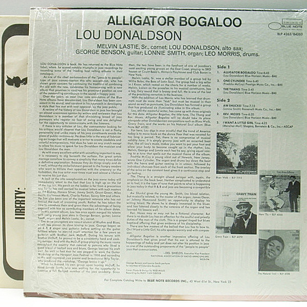 LOU DONALDSON / Alligator Bogaloo (LP) / Blue Note | WAXPEND