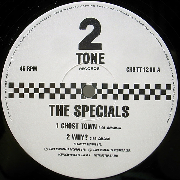SPECIALS / SPECIAL PRODUCTIONS / Ghost Town Revisited (12) / Two