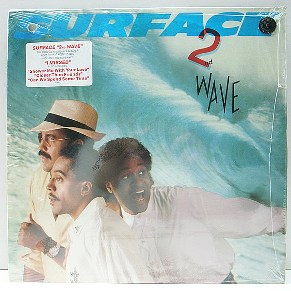 レコードメイン画像：シュリンク+ハイプステッカー 美盤!! USオリジナル SURFACE 2nd Wave ('88 Columbia) Shower Me With Your Love ほか REGINA BELLE 参加
