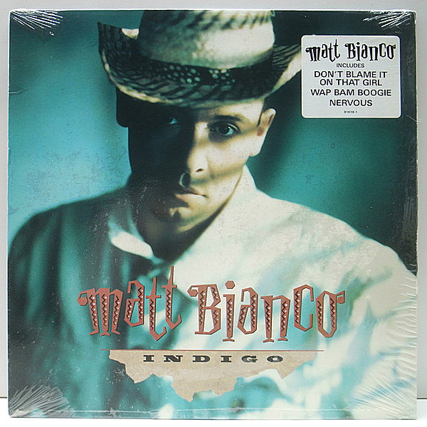レコードメイン画像：シュリンク+ハイプステッカー USオリジナル MATT BIANCO Indigo ('88 Atlantic) メロウ・ボサ・ソウル Hanging On, Good Times ほか LP