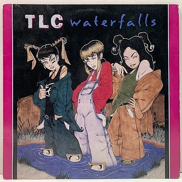 レコードメイン画像：USオリジナル TLC Waterfalls ('95 LaFace) DALLAS AUSTIN [ DARP Remix ] 収録 ティーエルシー 90's R&B 大ヒット・チューン！