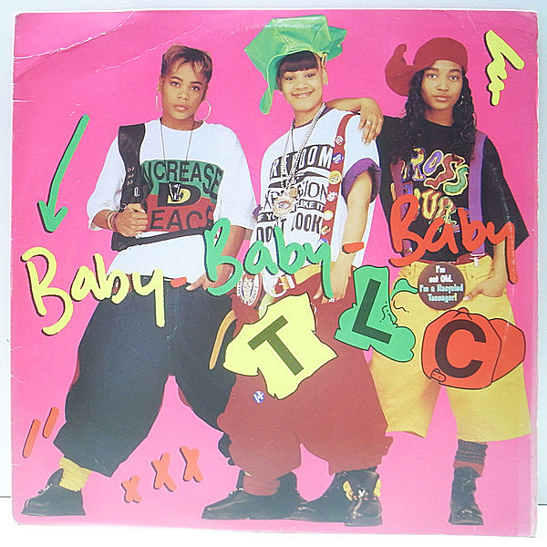 レコードメイン画像：良品!! 12インチ USオリジナル TLC Baby-Baby-Baby ('92 LaFace) 手書きDMM REMIX, インスト収録 L.A. REID & BABYFACE ティーエルシー