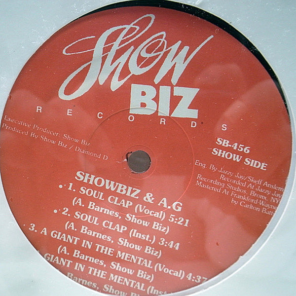 レコードメイン画像：シールド未開封！US 12インチ SHOWBIZ & A.G. Soul Clap (Showbiz) Party Groove, Diggin' In The Crates 収録 90'S HIPHOP名盤 SAMPLING