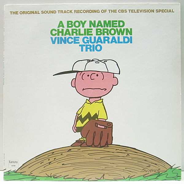 レコードメイン画像：スヌーピー関連 : 人気作!! 美品 VINCE GUARALDI A Boy Named Charlie Brown (Fantasy) ピアノトリオ 名盤 Monty Budwig, Colin Bailey