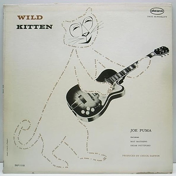 レコードメイン画像：US dawn MONO 両溝 Orig. / JOE PUMA Wild Kitten 猫ジャケ 名盤