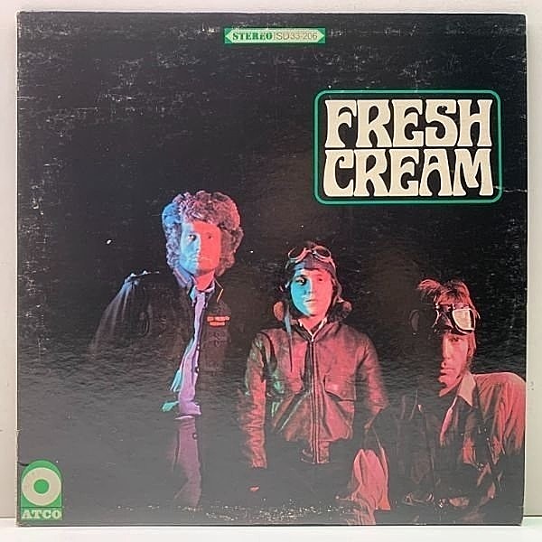 レコードメイン画像：良好!! Aマト 3色ラベ USオリジナル CREAM Fresh Cream (ATCO SD 33-206) Eric Clapton, Jack Bruce, Ginger Baker 米 初回プレス