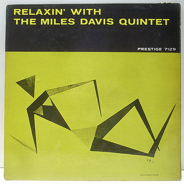 レコードメイン画像：MONO 深溝 RVG刻印 NJラベル MILES DAVIS Relaxin (Prestige 7129) John Coltrane, Red Garland, Paul Chambers, Philly Joe Jones