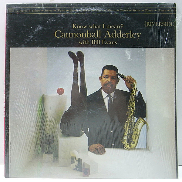 レコードメイン画像：シュリンク美品!! 深溝 Stereo 黒ラベル CANNONBALL ADDERLEY With BILL EVANS Know What I Mean? ('61 Riverside) Waltz For Debby ほか