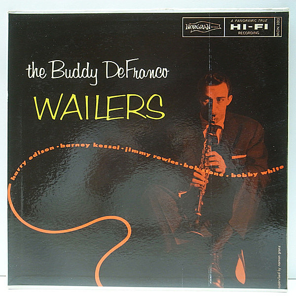 レコードメイン画像：極美盤!! 1st Norgran MONO 深溝 USオリジナル BUDDY DeFRANCO Wailers (MG N-1085) Harry Edison, Jimmy Rowles, Barney Kessel ほか