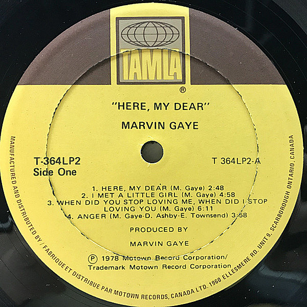 マーヴィン・ゲイ　ヒア・マイ・ディア　紙ジャケ　2枚組CD　激レア・廃盤 Amazon.co.jp: Here My Dear: ミュージック