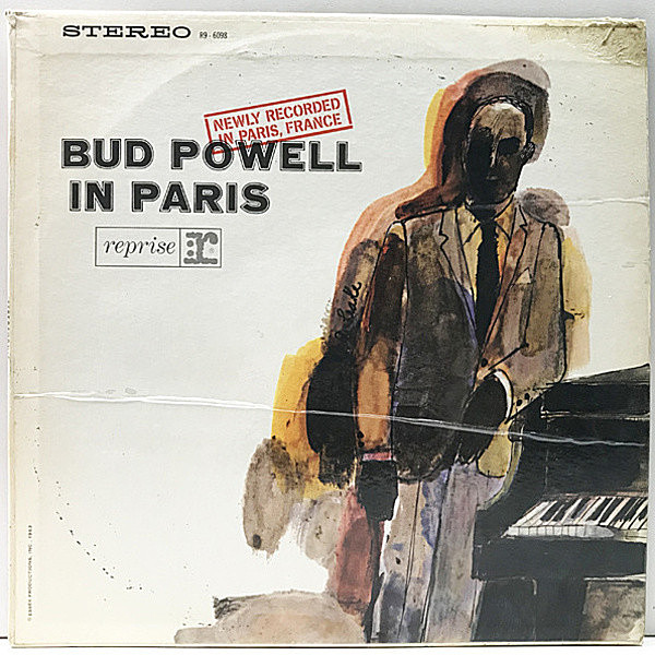 レコードメイン画像：美盤!! 初版 3色ラベル USオリジナル BUD POWELL In Paris ('63 Reprise) 永年人気の高いバド・パウエル晩年の佳作 ステレオ 綺麗な音質！