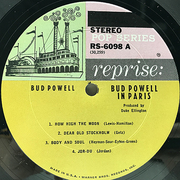 BUD POWELL / Bud Powell In Paris (LP) / Reprise | WAXPEND