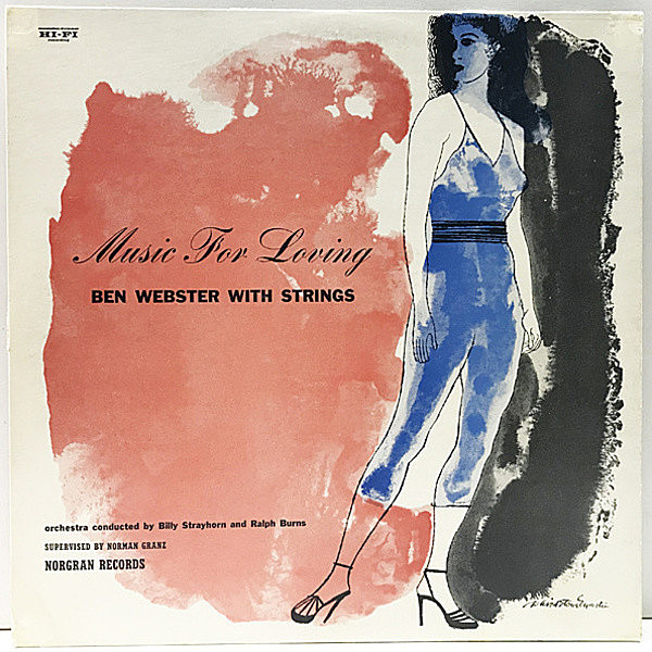 レコードメイン画像：US 完全オリジナル BEN WEBSTER With Strings / Music For Loving (Norgran MG N-1018) 初回 黄色ラベル MONO 最高のバラッド・テナー