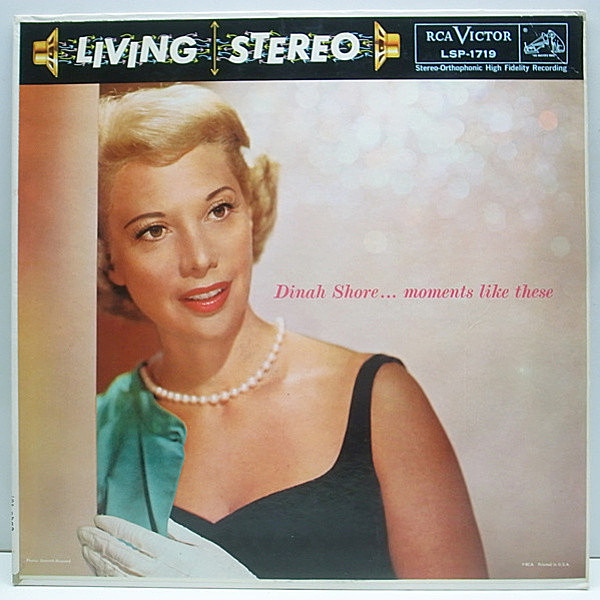 レコードメイン画像：初回 ニッパー 銀ロゴ USオリジ DINAH SHORE Moments Like These バラード集