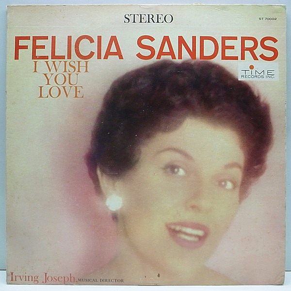 レコードメイン画像：美品 TIME 両溝 Orig FELICIA SANDERS I Wish You Love / 57年作