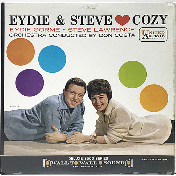 レコードメイン画像：良好品!! MONO 深溝 USオリジナル EYDIE GORME & STEVE LAWRENCE ('61 United Artists) RELAXしたデュエット好盤 モノラル LP