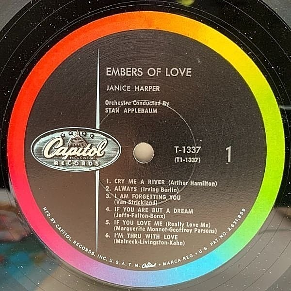 JANICE HARPER / Embers Of Love (LP) / Capitol | WAXPEND RECORDS