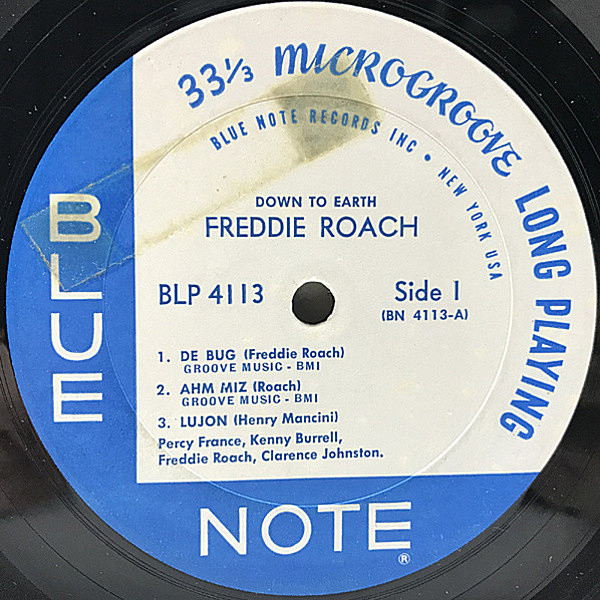 FREDDIE ROACH / Down To Earth (LP) / Blue Note | WAXPEND RECORDS