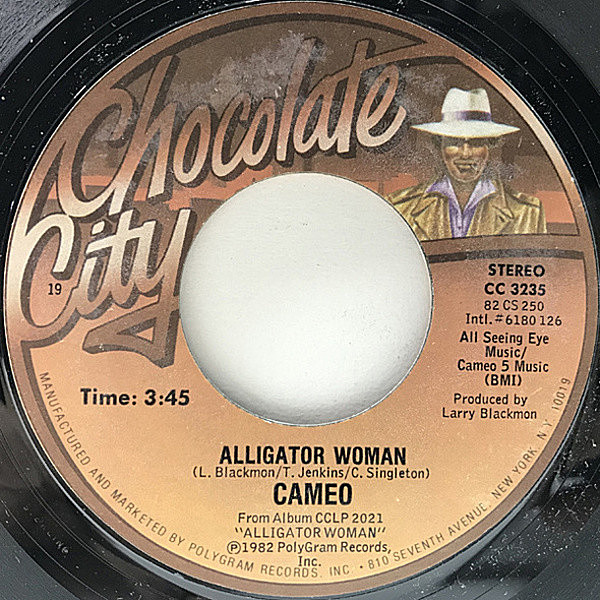 レコードメイン画像：美盤!! 7インチ STERLING刻印 USオリジナル CAMEO Alligator Woman / Soul Army ('82 Chocolate City) キャメオ 45RPM. P-FUNK