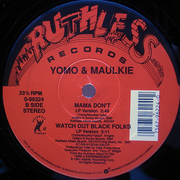 YOMO & MAULKIE / Mama Don't (12) / Ruthless | WAXPEND RECORDS