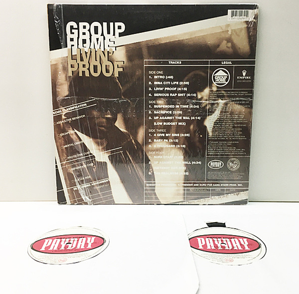 GROUP HOME / Livin' Proof (LP) / Payday | WAXPEND RECORDS GROUP HOME / Livin' Proof (LP) / Payday | WAXPEND RECORDS