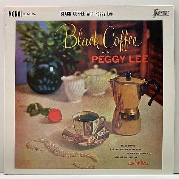 レコードメイン画像：MONO 美品!! UKプレス PEGGY LEE Black Coffee (Jasmine) ペギー・リー／ヴォーカルファン必携の名盤！英 モノラル LP 鑑賞に最適