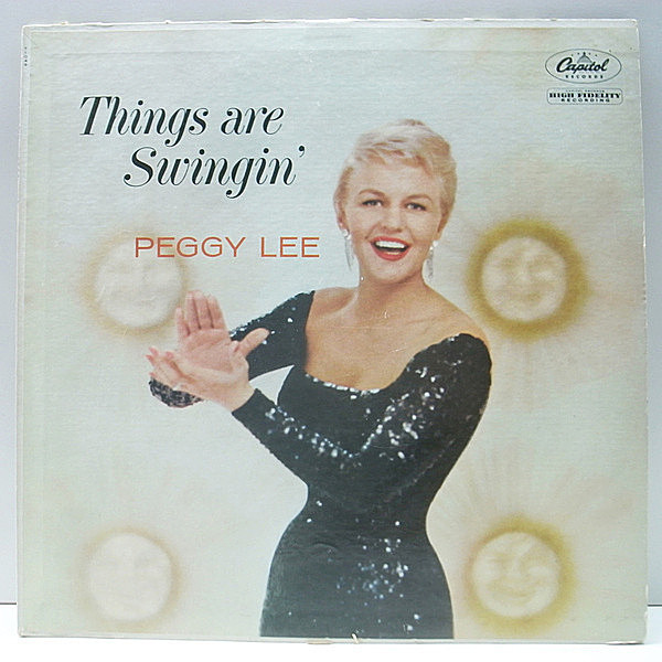 レコードメイン画像：良好盤!! MONO 初版 Left-Logo 虹ツヤ USオリジナル PEGGY LEE Things Are Swingin (Capitol T-1049) '58年 モノラル 原盤 LP