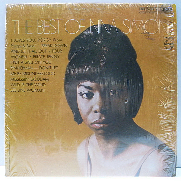 レコードメイン画像：シュリンク良好品!! USオリジナル NINA SIMONE The Best Of ～ ('69 Philips) ニーナ・シモン 名唱 I Loves You Porgy, See Line Woman