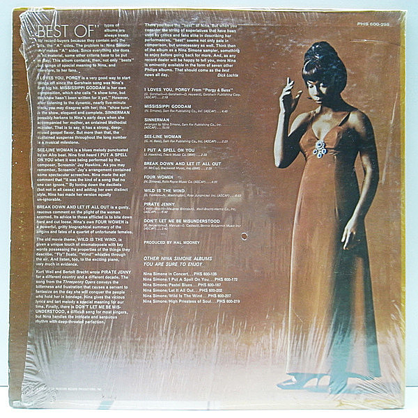 NINA SIMONE / The Best Of Nina Simone (LP) / Philips | WAXPEND RECORDS NINA SIMONE / The Best Of Nina Simone (LP) / Philips | WAXPEND RECORDS
