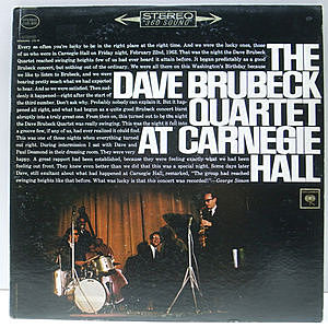 レコード画像：DAVE BRUBECK / At Carnegie Hall