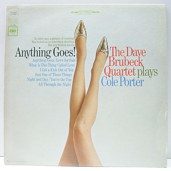 レコードメイン画像：プロモ 初版 白抜き 360 2eye USオリジナル DAVE BRUBECK Anything Goes ('65 Columbia) 黄金カルテットによるコール・ポーター集
