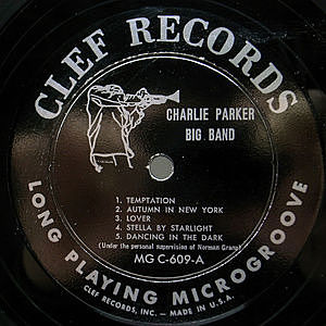 CHARLIE PARKER / Charlie Parker Big Band (LP) / Clef | WAXPEND RECORDS