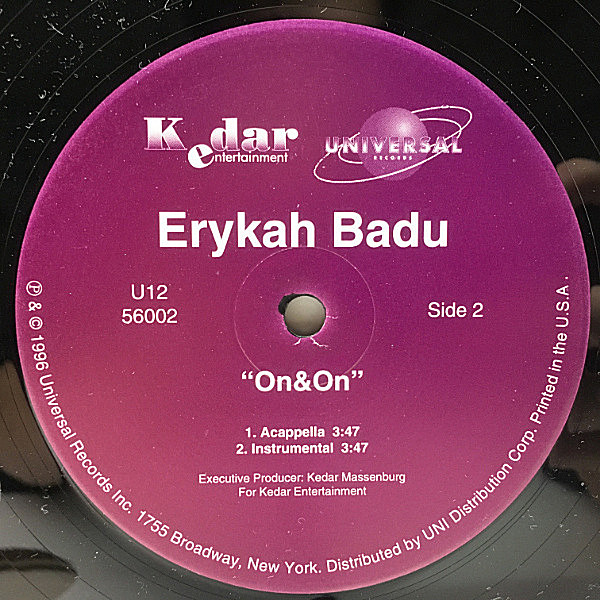 ERYKAH BADU / On&On (12) / Universal | WAXPEND RECORDS