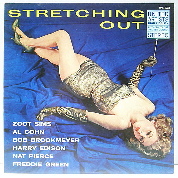 レコードメイン画像：美品 USオリジナル ZOOT SIMS, BOB BROOKMEYER Stretching Out ('59 United) AL COHN, HARRY EDISON, HANK JONES, FREDDY GREEN ほか