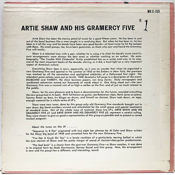 Artie Shaw and his Gramercy Five Clefオリジ Artie Shaw and his Gramercy Five Clefオリジ Artie Shaw And