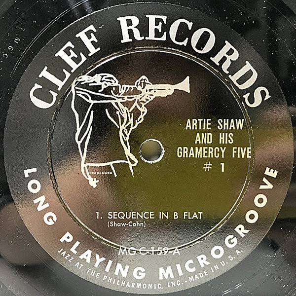 ARTIE SHAW / Artie Shaw And His Gramercy Five #1 (10) / Clef