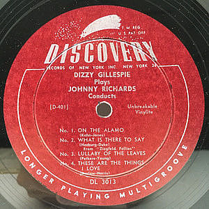 DIZZY GILLESPIE / Dizzy Gillespie Plays & Johnny Richards Conducts