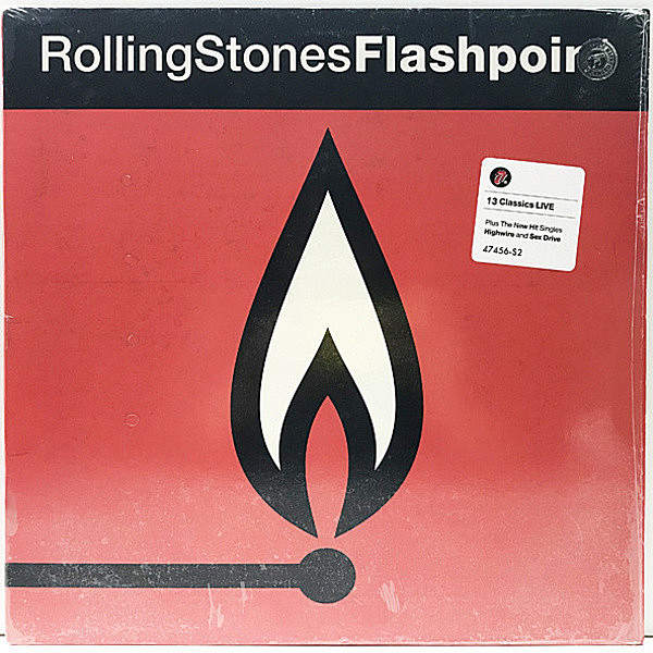 レコードメイン画像：【シュリンク＋ハイプシール・冊子[写真集]完品】極美品 USオリジナル ROLLING STONES Flashpoint '91年 稀少アナログ レア LP
