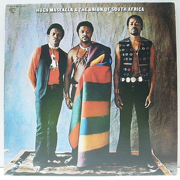 レコードメイン画像：【アフロ・ファンク／レアグルーヴ】極美盤!! USオリジナル HUGH MASEKELA &THE UNION OF SOUTH AFRICA ('71 Chisa) Dyambo 収録 STEREO LP
