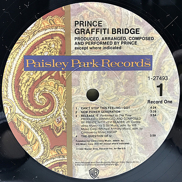 Prince Graffiti Bridge LPレコード 2枚組 輸入盤 PRINCE / Graffiti Bridge (LP) / Paisley Park | WAXPEND RECORDS