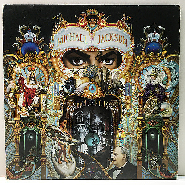 レコードメイン画像：レア!! '91年 稀少アナログ 1Aマト USオリジナル MICHAEL JACKSON Dangerous (Epic E2 45400) マイケル・ジャクソン／デンジャラス 米 2Lp