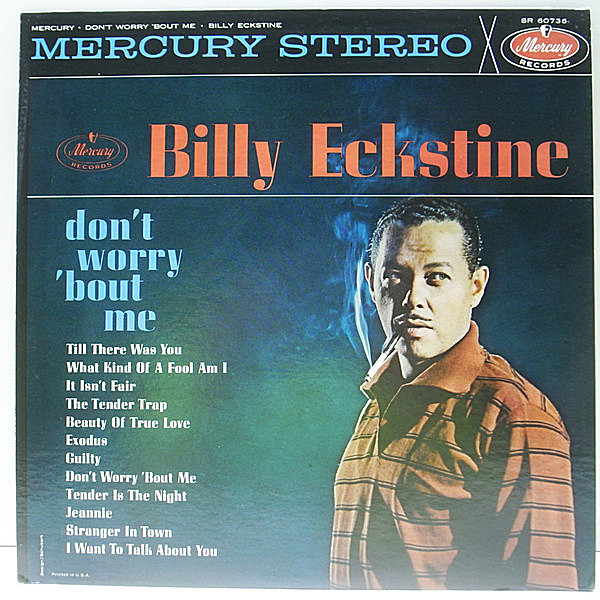 レコードメイン画像：【ミスターBのスンダード集！】美品 US 赤ラベル 片溝 BILLY ECKSTINE Don't Worry 'Bout Me (Mercury SR-60736) ビリー・エクスタイン