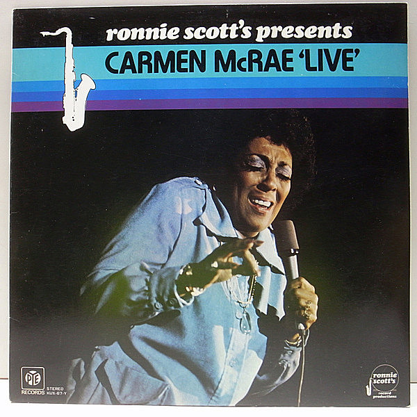 レコードメイン画像：'77年 国内 初版 オリジナル カーメン・マクレエ／ライヴ・アット・ロニー・スコッツ・クラブ CARMEN McRAE Ronnie Scott's Presents