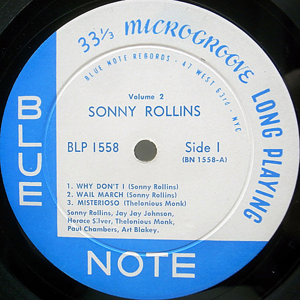 米LP Sonny Rollins Volume 2 BST81558 BLUE NOTE /00260 ROLLINS,SONNY - Sonny Rollins Vol 2 - Amazon.com Music