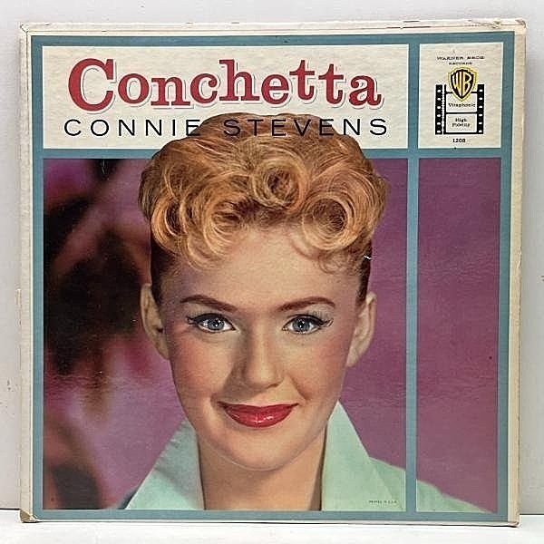 レコードメイン画像：美再生!! MONO 深溝 USオリジナル CONNIE STEVENS Conchetta (Warner W 1208) コニー・スティーブンス 1st デビュー・アルバム